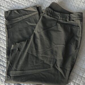 Lane Bryant Black Pinstripe Trousers